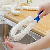 multi function long cleaning brush foam bottle decanter wine glass bar kitchen cleaner flexible soft long cleaning cup brush