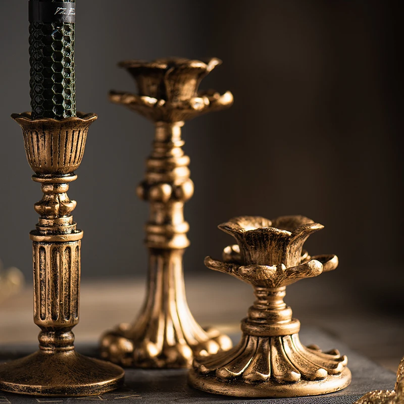 Sconce Nostalgic Antique French Candle Photography Props Stick Rack Accessories Home Decor