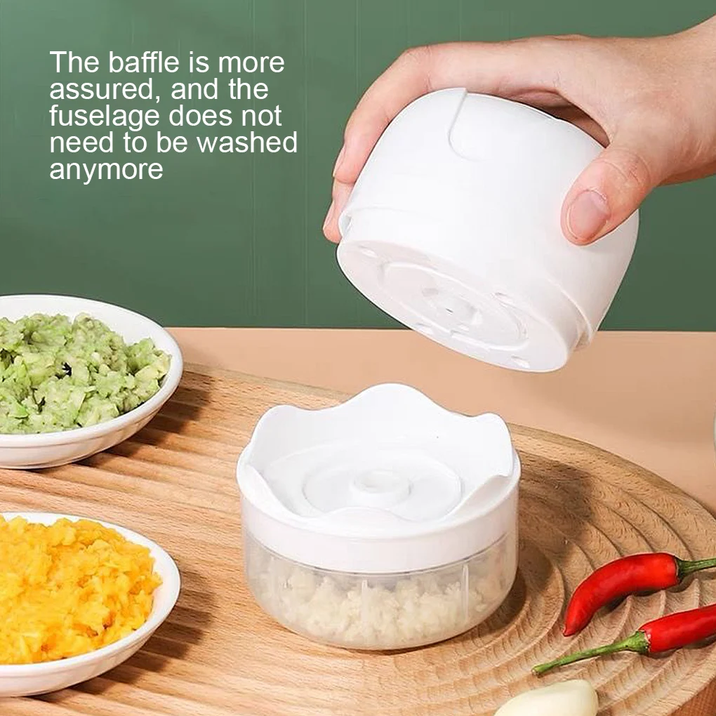 

Electric Vegetable Garlic Grinder USB Rechargeable Stainless Steel Portable Chopper Kitchen Home Chef Gadgets