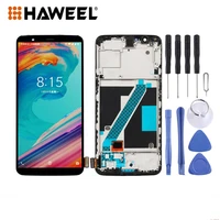 haweel lcd screen and digitizer full assembly with frame for oneplus 5t a5010