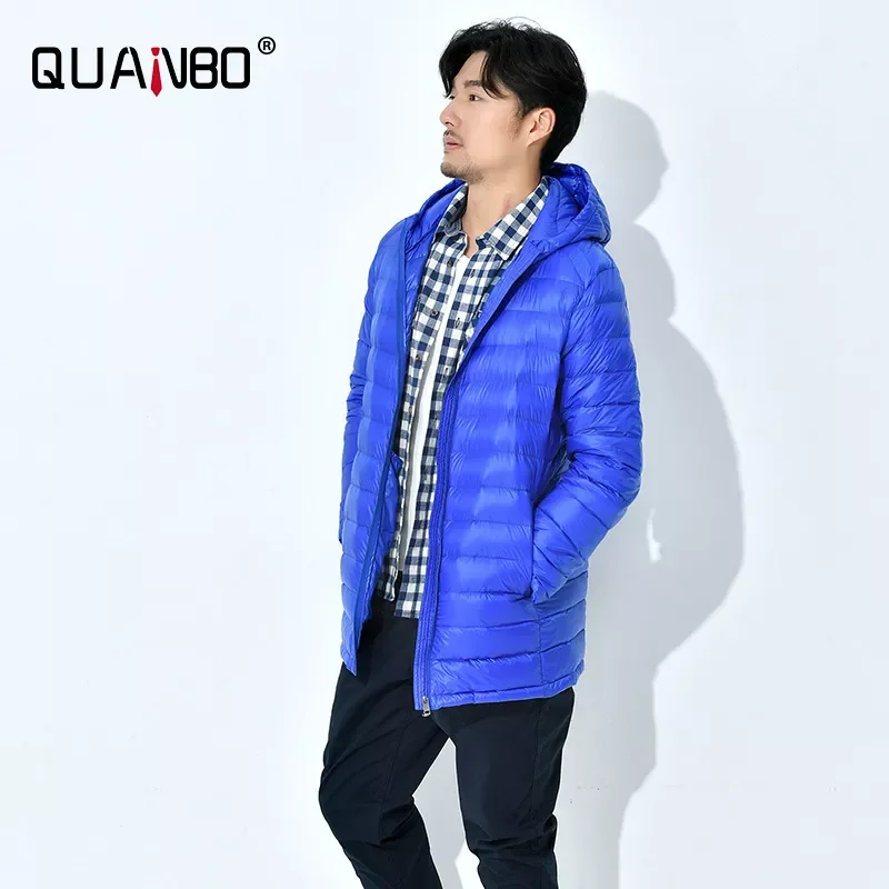New2022 Size 5XL 6XL 8XL  7xl Coats Men's Long Ultralight Packable Hooded Down Jacket Puffer Down Coats Black  Casual  Jacke