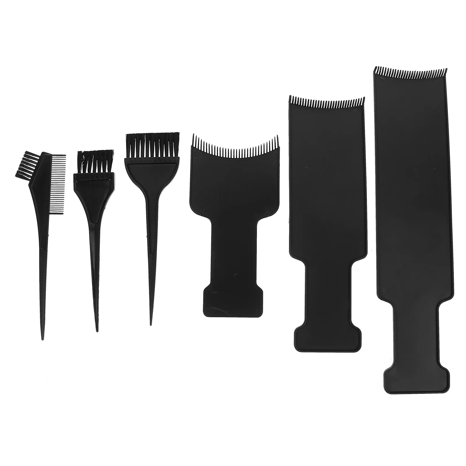 

6 Pcs Disposable Hair Coloring Tools Mixology Kit Dye Comb Plastic Hairdressing Supply