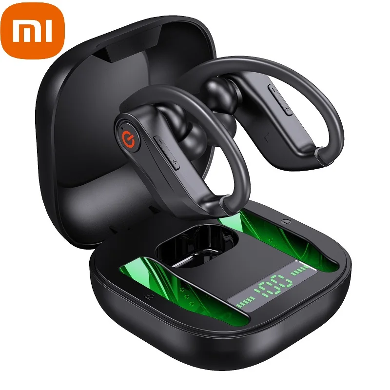 

xiaomi Wireless Earphones Waterproof HiFi Stereo Headsets LED Display Bluetooth-Compatible Headphones Earbuds With Microphone