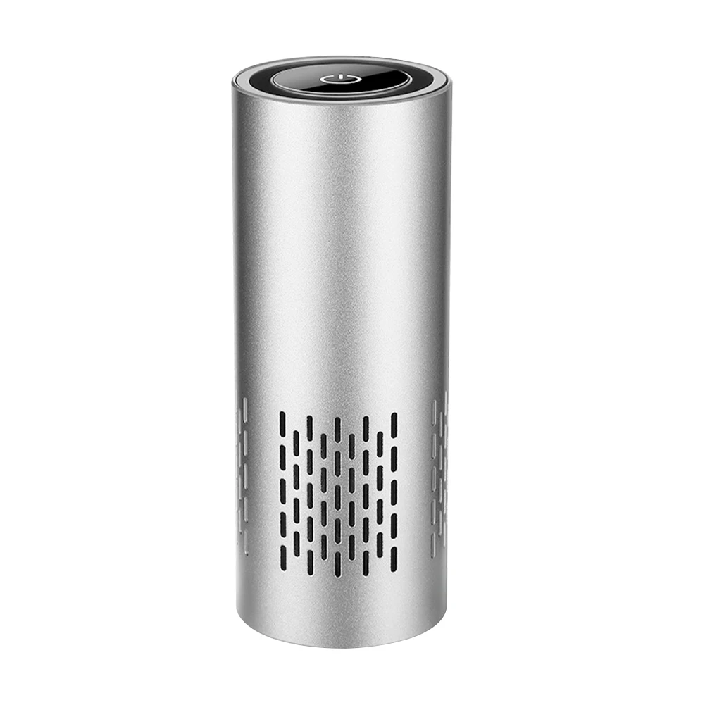 

Автомобильный мини-очиститель воздуха, USB-фильтр для удаления дыма, офиса, алюминиевого сплава, с низким уровнем шума, с отрицательными ионами, для ароматерапии