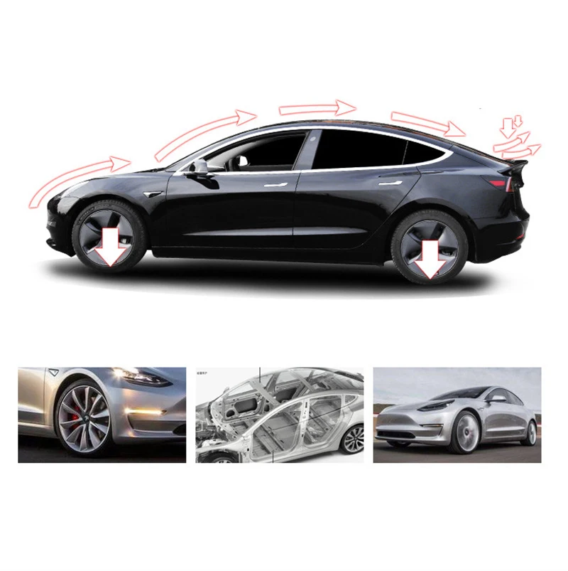 Задний спойлер для багажника Tesla Model 3 2017-2020 2021 2022 губа заднего из углеродного
