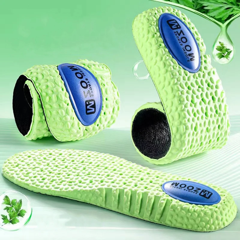 

Green Wormwood Deodorant Insoles Elastic Sneakers Air Cushion Orthopedic Insoles Arch Support Foot Inserts Super Soft Shoe Pads