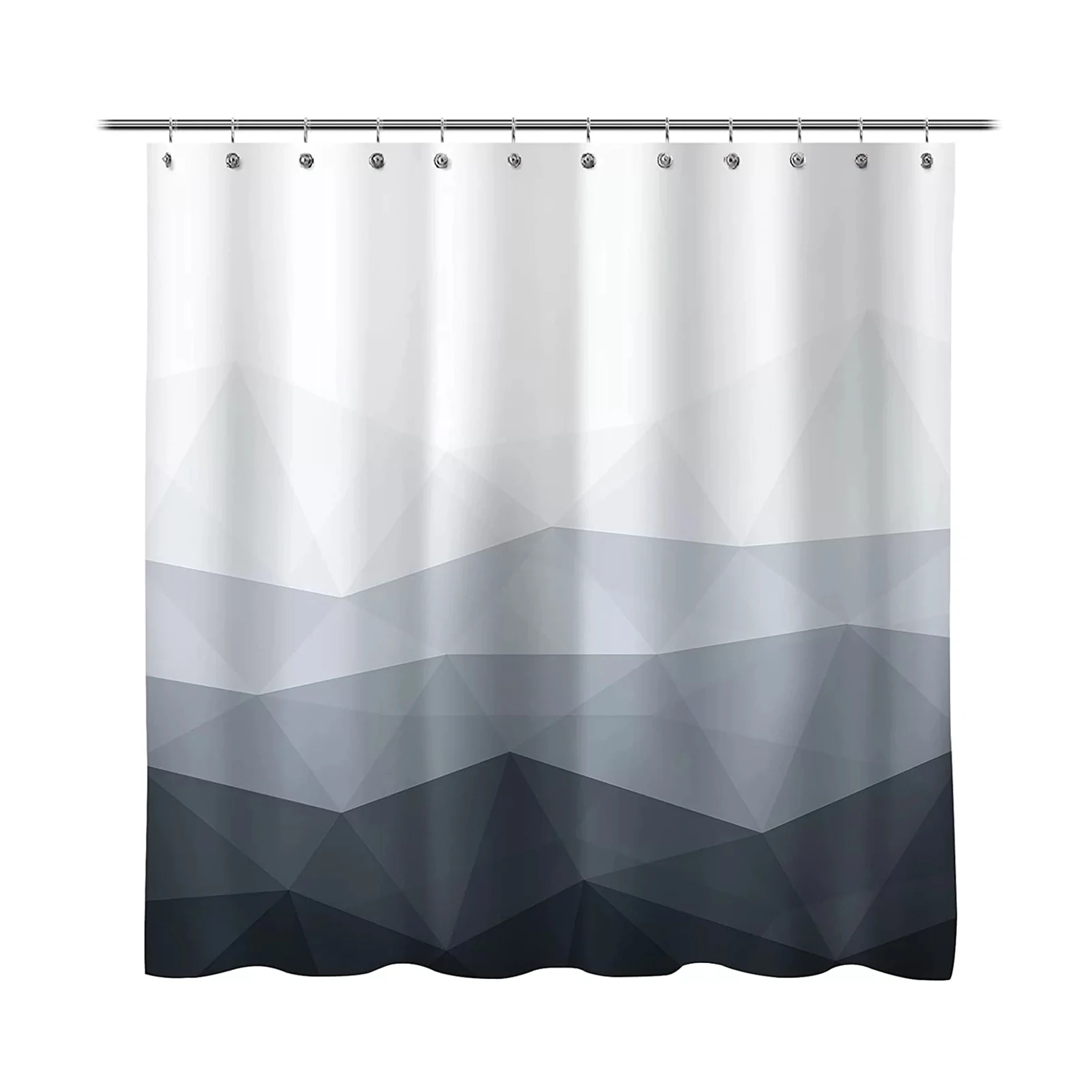 

Водонепроницаемая занавеска для душа в спальню, ванны, прочные принадлежности для ванной комнаты с крючками, полиэстеровый геометрический ...