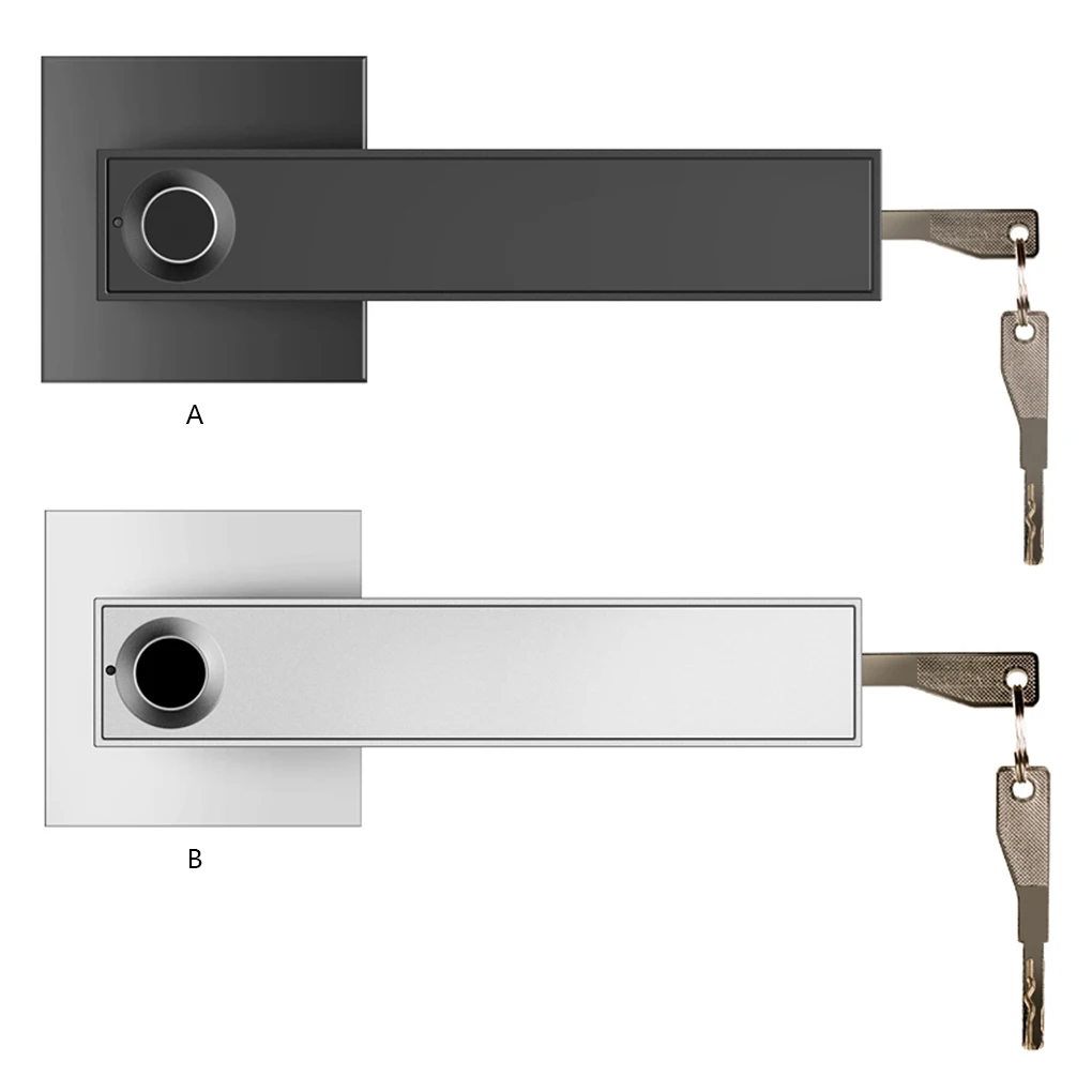 

Electric Locks Premium Material Handy Installation Fingerprint Smart Lock Keypad Easy to Use for Home Office Silver