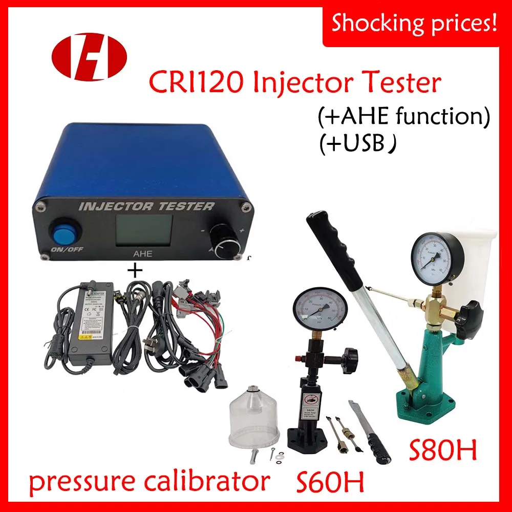 CRI120 пьезо-тестер топливного инжектора S60H S80H калибратор давления для Bosch Densso Delphhi, стабильный электромагнитный инжектор