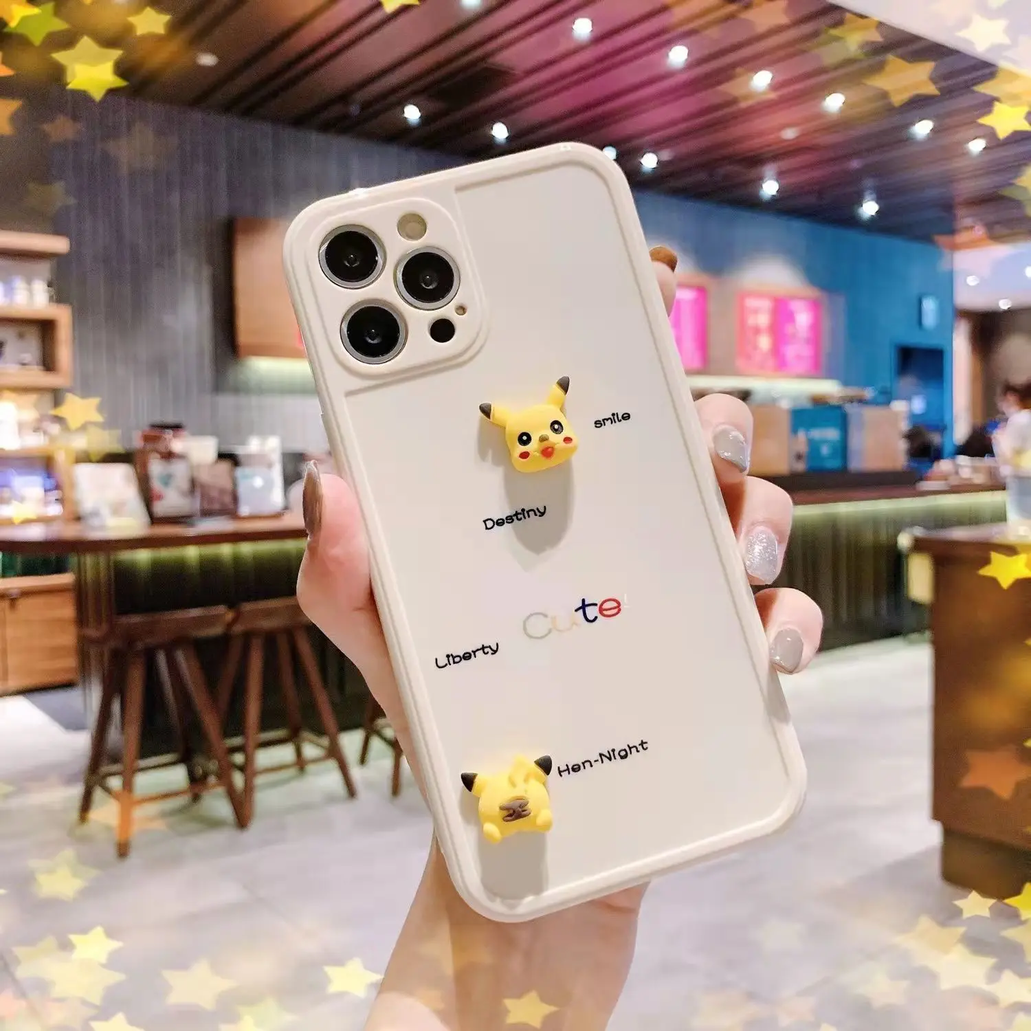 

Anime Pokemon Kawaii Cartoon Pikachu Phone Case for iPhone 13 12 11 Pro Max XS Max XR X 7 8 Plus 13 Pro Soft Cover Cute Silicone