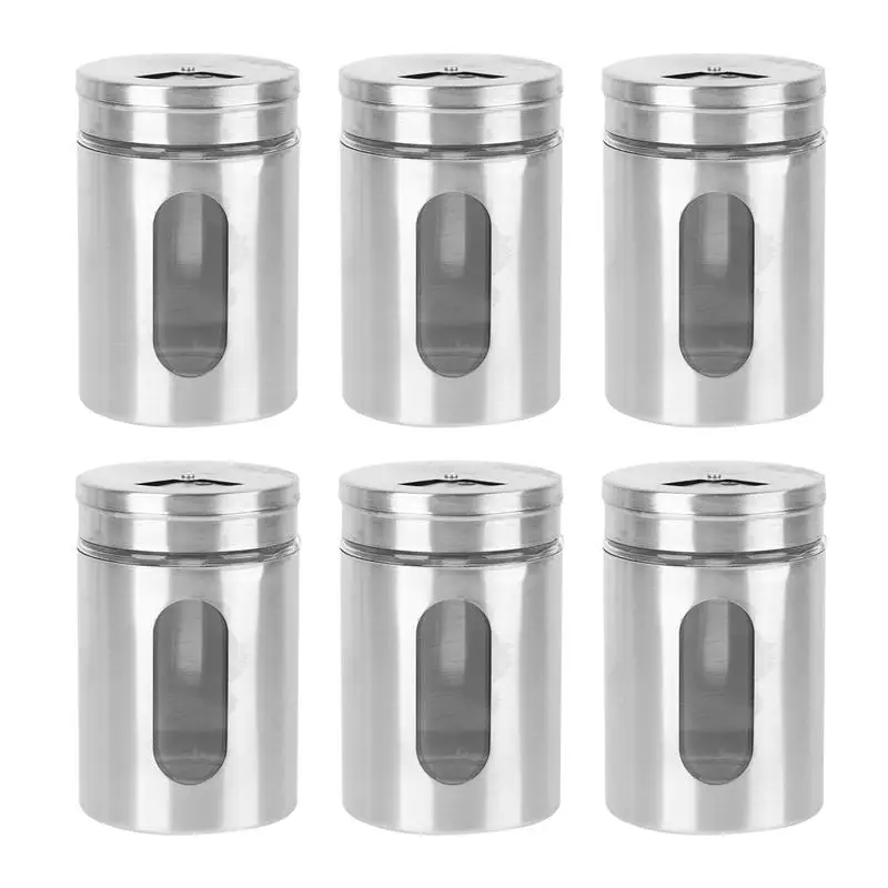 

6 шт., шейкер для приправ из нержавеющей стали, 290 мл