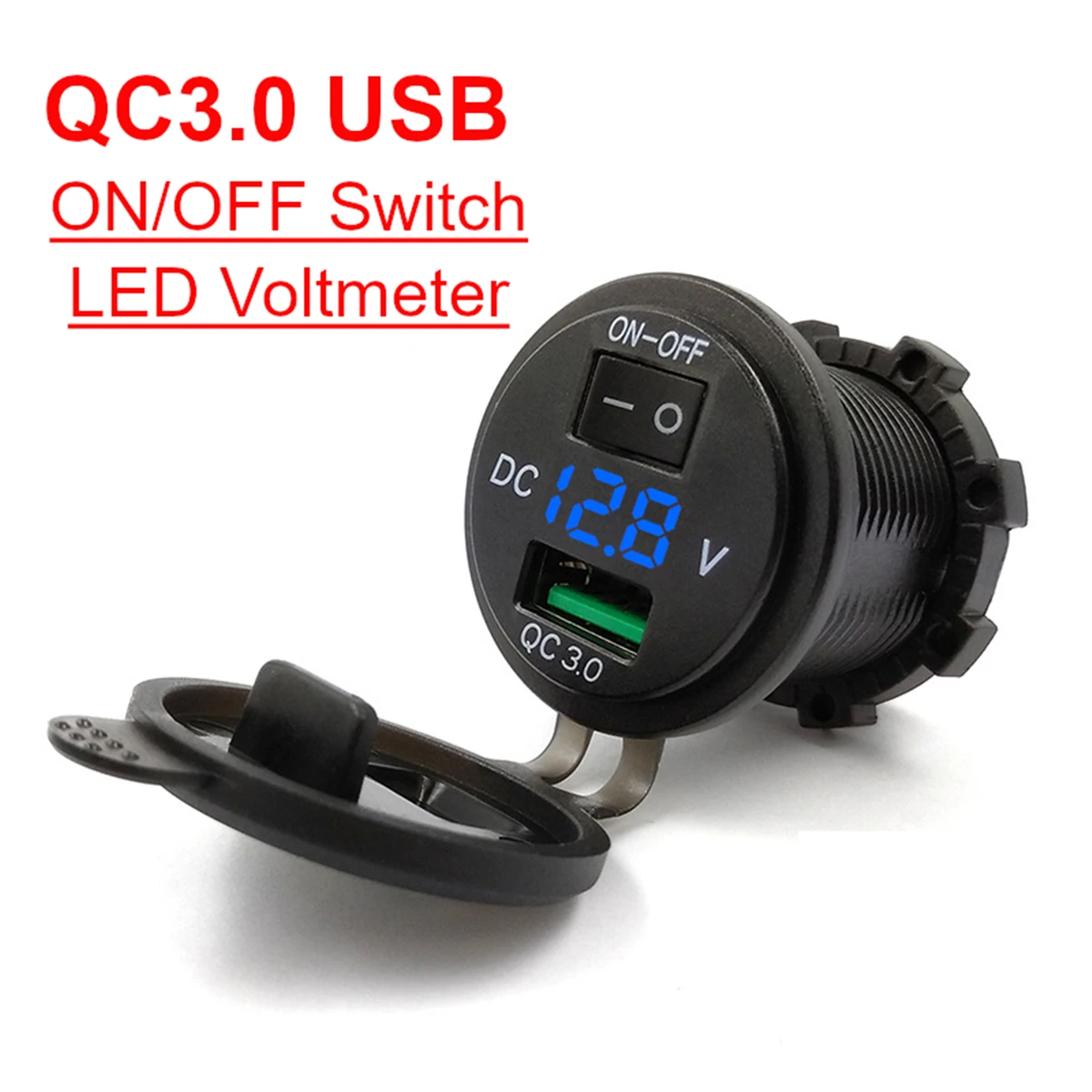 

Автомобильное зарядное устройство с USB-портом, 18 Вт, 12 В, 24 В