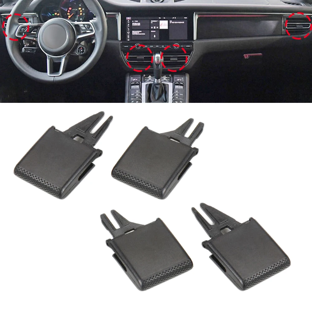 

4pcs Car Front A/C Conditioner Air Vent Outlet Tab Clip For Porsche For Macan 2018-20121 Air Conditioning Outlet Paddle Adjustme