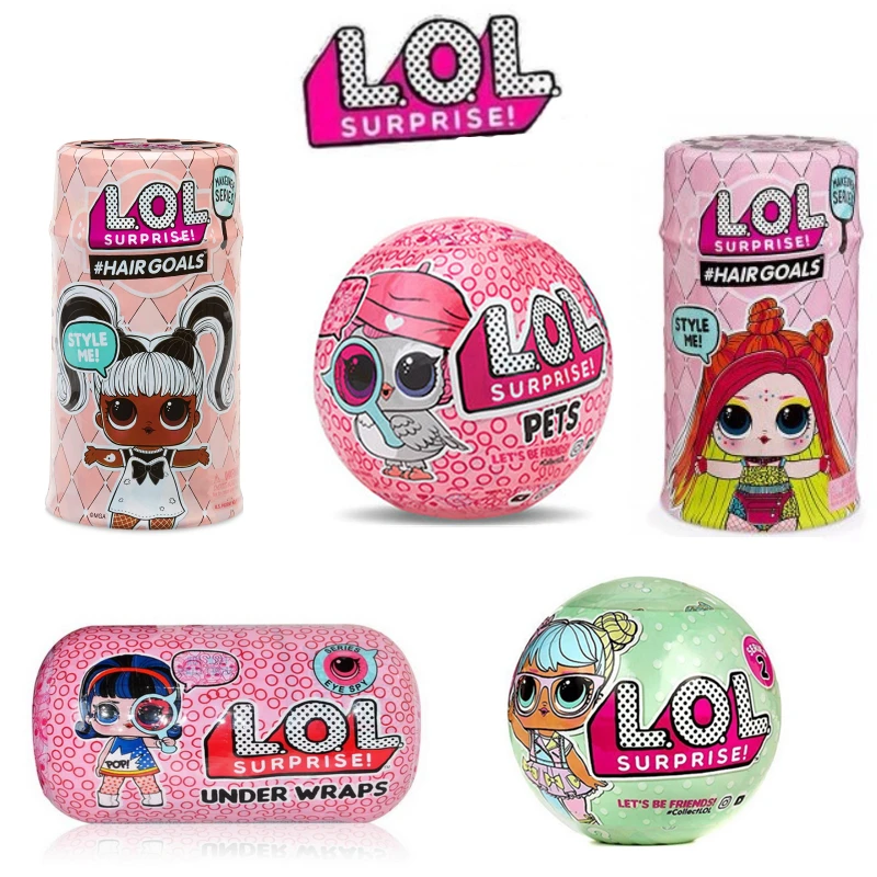 

LOL Surprise Dolls Color Change Egg Confetti Pop Series Dress LOLS Doll Ball Action Figure Kids Toys for Children Christmas