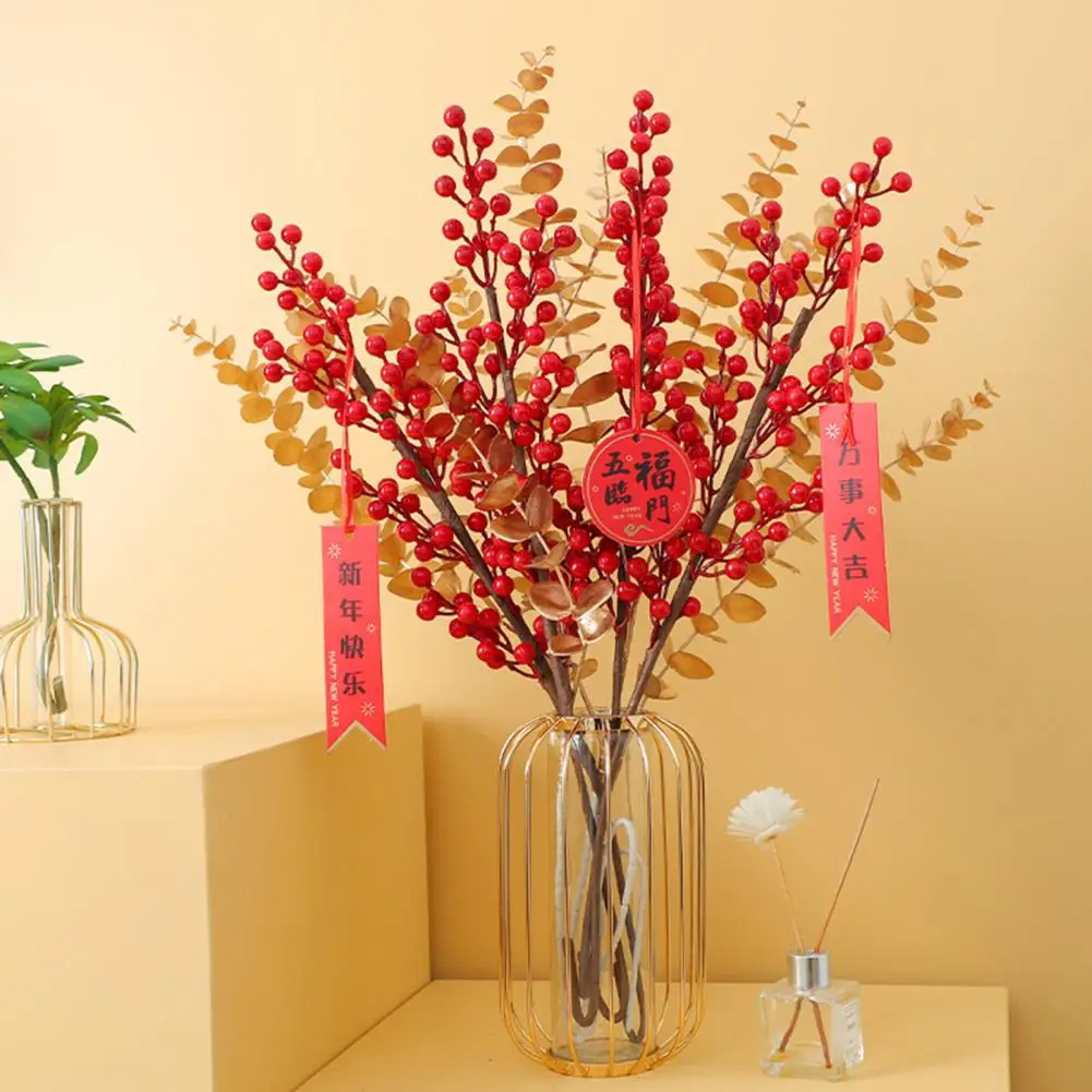 

Artificial Berry Stems Vibrant Christmas Artificial Berries Stems Realistic Faux Berry Branches for Home Decor for Christmas