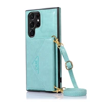 for samsung galaxy s22 ultra a52 5g note20 pu leather portable phone case with kickstand function magnetic card wallet cover