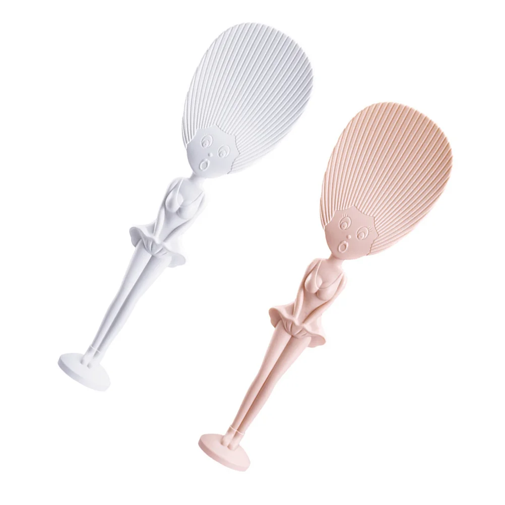 

2PCS Serving Standing Rice Paddle Practical Rice Paddle Portable Rice Paddle