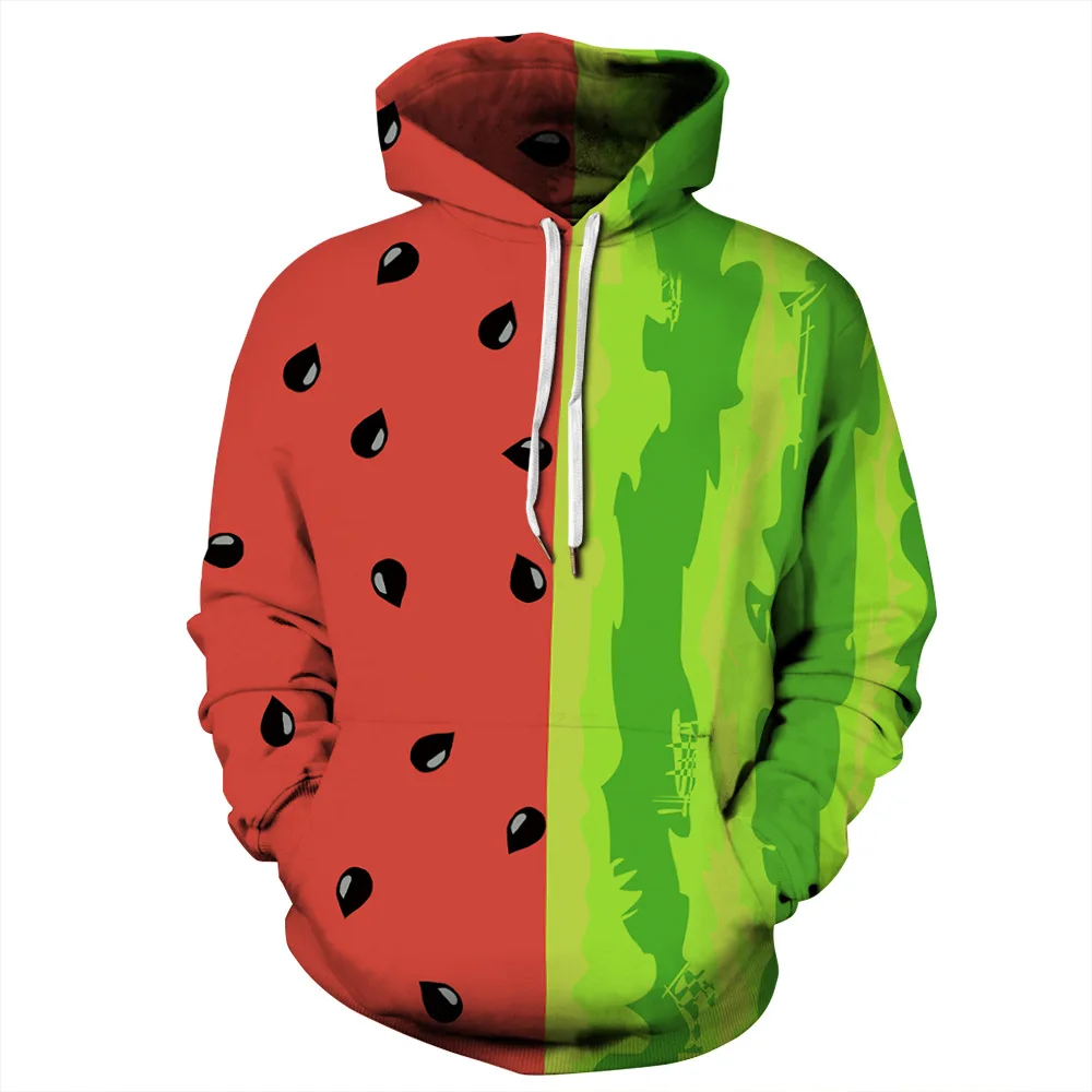 

Men, Women, Children, Japanese Sushi, Fruit, Watermelon, 3d Printed Delicious Food Patterns, Street Hoodies, Casual Sports