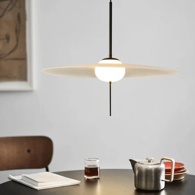 

Chandelier Living Room Designer Nordic Study Bar Pendant Light Creative Flying Saucer Ceiling Hanging Lamp Minimalist Restaurant
