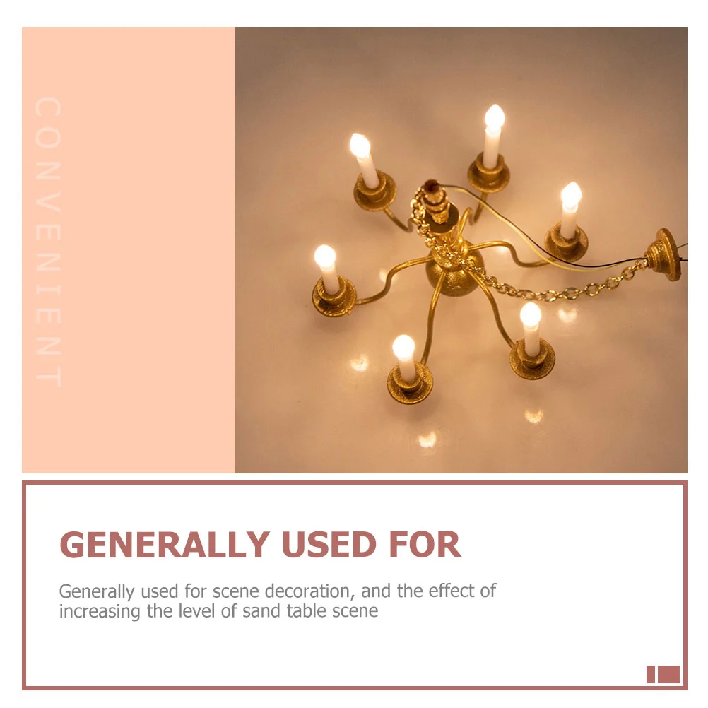 2 шт. модель люстра подвесной миниатюрный потолочный светильник лампа песочный