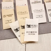 2550 mm cotton with logo or text sewing accessori labeltags for knitted thingscustompersonalizadahandmade labelgift tags