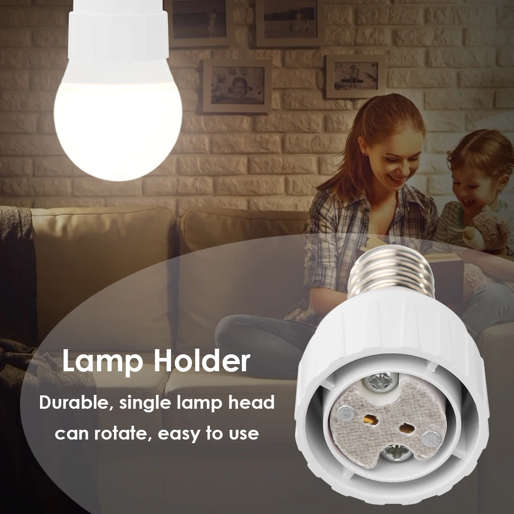

E14 to MR16 Lamp Bulb Socket Base Holder Converter 85-285V Light Adapter Conversion Fireproof Home Room Lighting