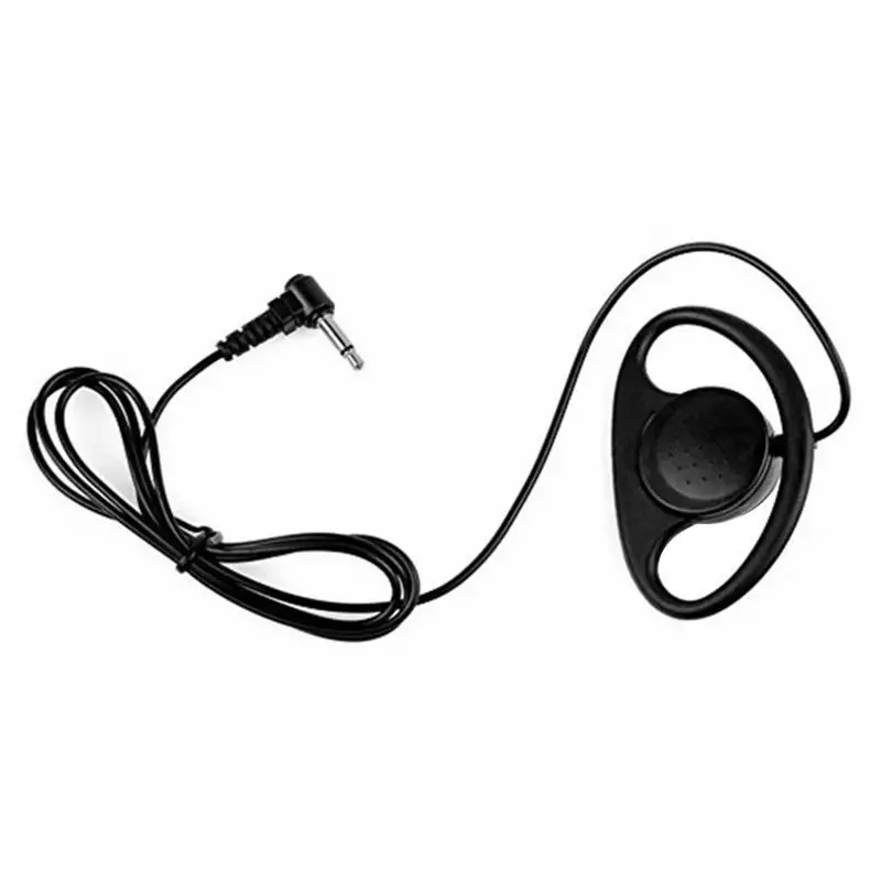 

3.5MM Listen Only 1 Pin D Shape Earphone Headset Earpiece Earhook FOR SPEAKER MIC Mobile Phone KENWOOD Walkie-talkie