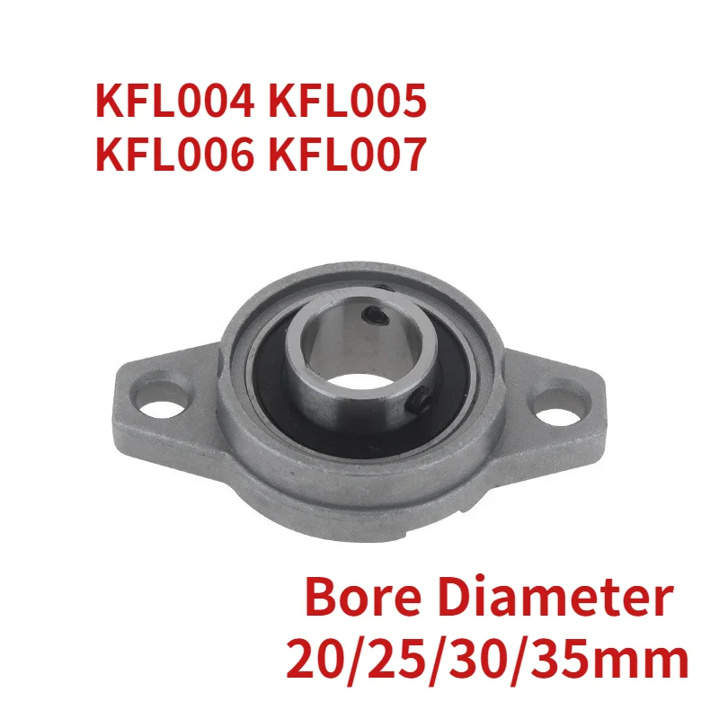 

Pillow Block Bearing KFL004 KFL005 KFL006 KFL007 Shaft Diameter 20/25/30/35mm Zinc Alloy Diameter Bore Flange