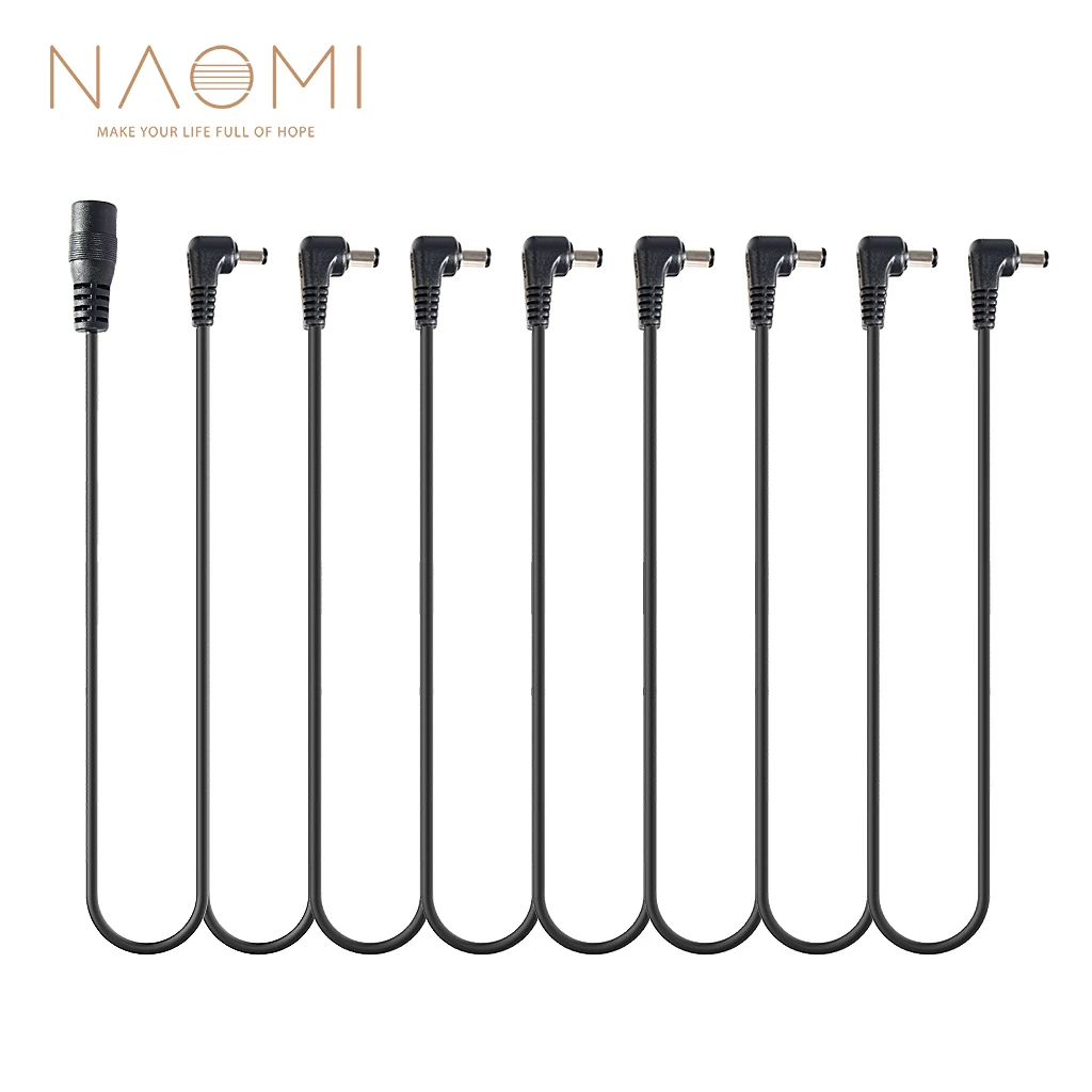 

NAOMI 1 To 8 Daisy Chain Cable Multi-interface Connecting 8 Way Daisy Chain Cord Guitar Effect Pedals Power Supply Cable