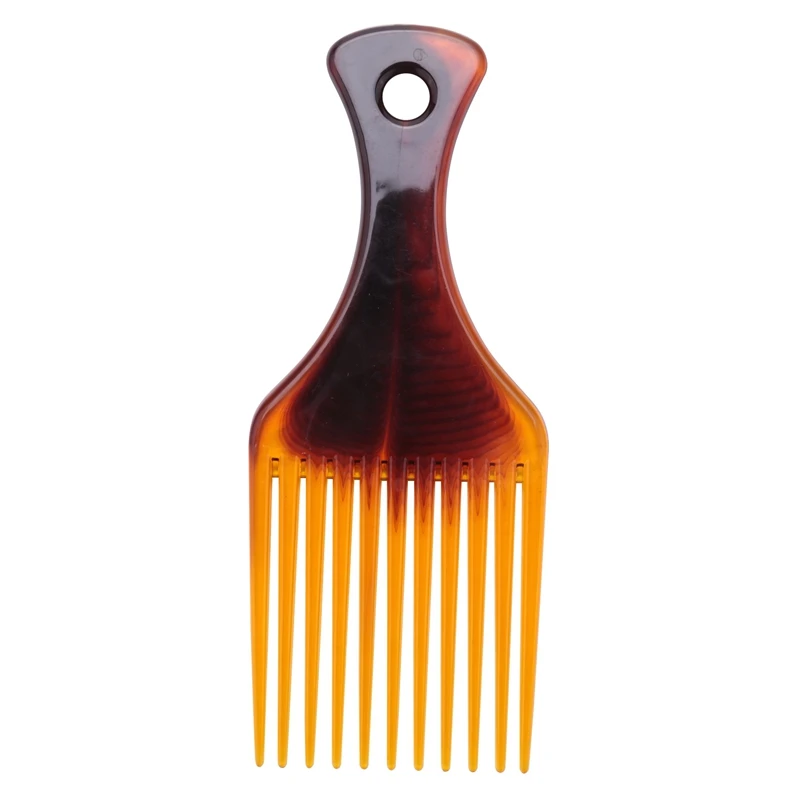 

Bluezoo Comb Brush Hair Comb Insert Afro Hair Pick Comb Hair Fork Comb Oil Slick Styling Hair Brush Hairdressing Accessory
