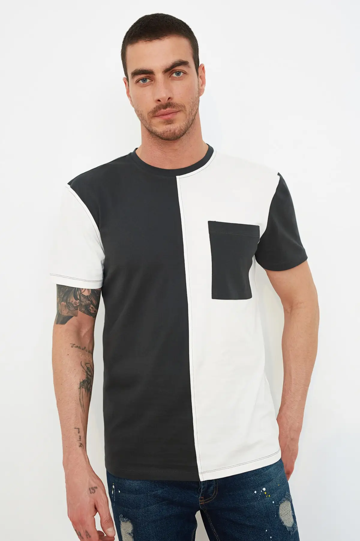 

Trendyol Male T-Shirt TMNSS21TS2515