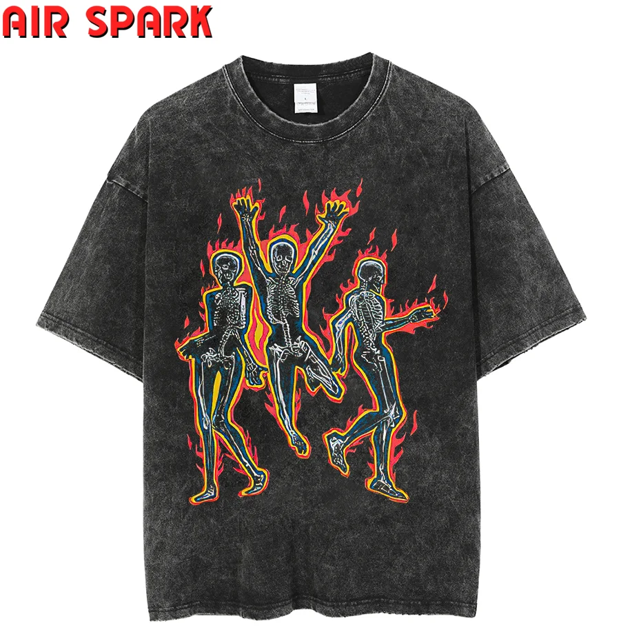 

Футболка с полурукавами в стиле унисекс, винтажная свободная футболка с графическим принтом, Повседневная Уличная мода в стиле хип-хоп, лет...