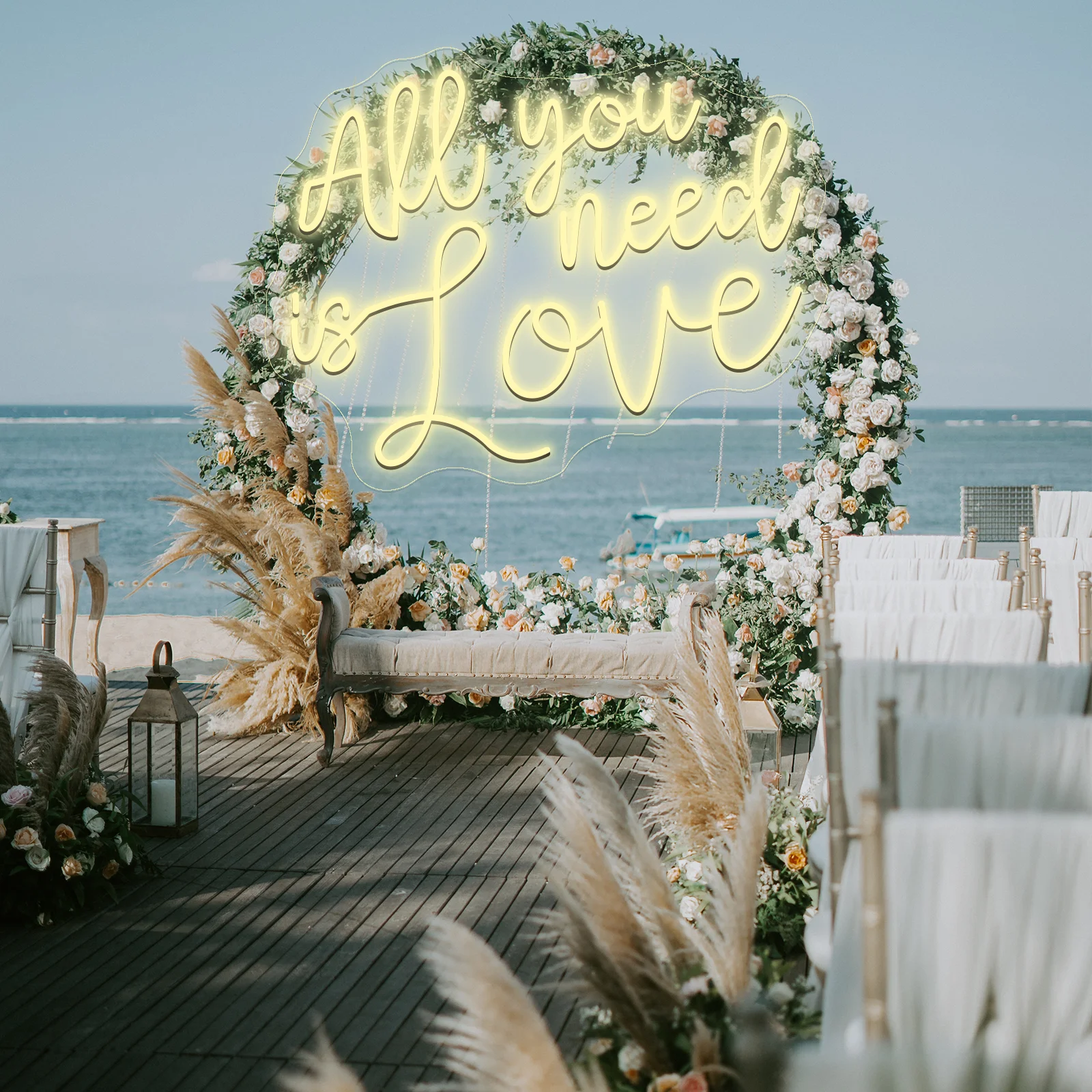 

All You Need Is Love Neon Sign LED Light Wedding Wall Decoration LED Neon Light Sign Marriage Gifts for Room Decor LED Neon Lamp