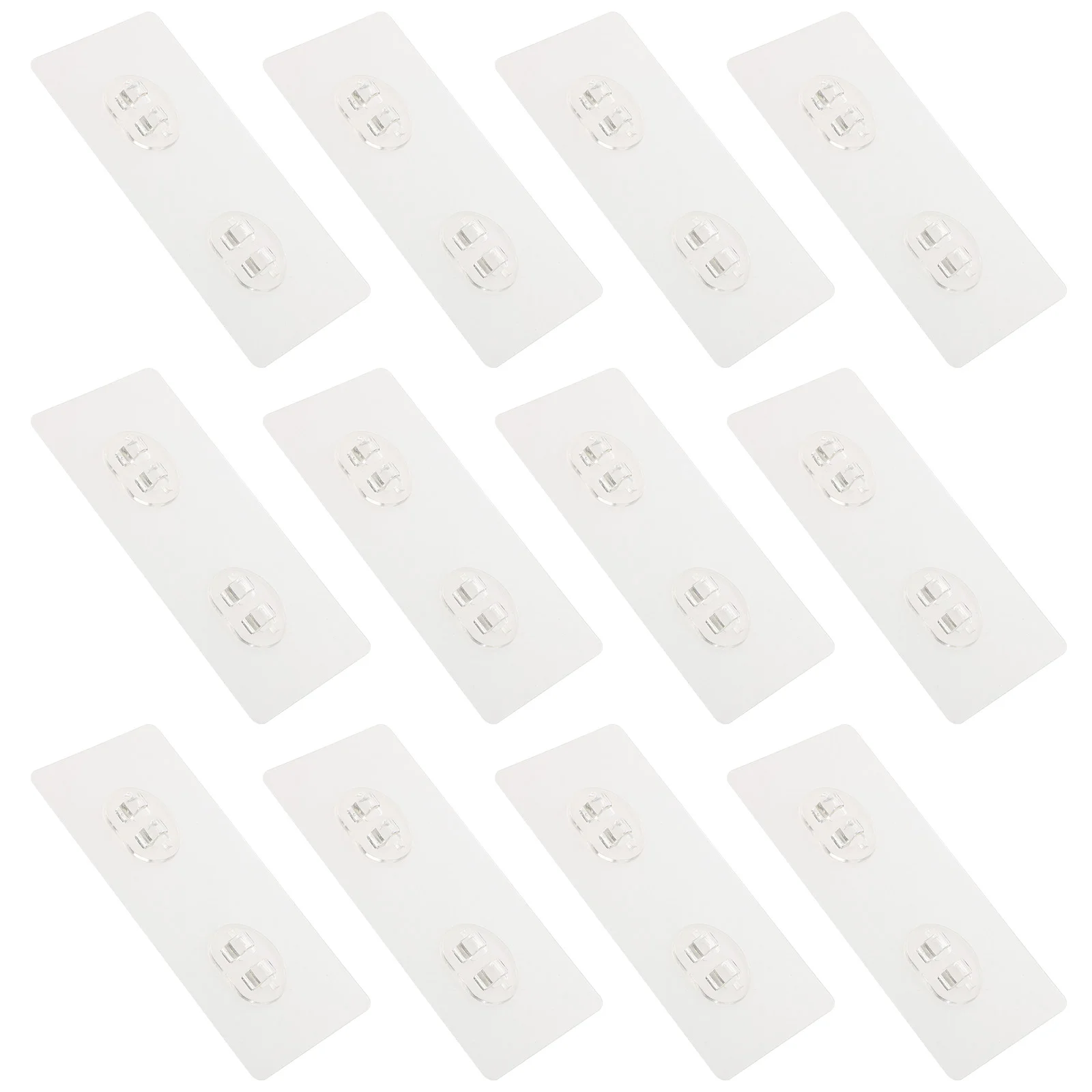 

12pcs Bathroom Stick On Hooks Shower Essentials Shower Adhesive Strips Wall Hooks For Hanging