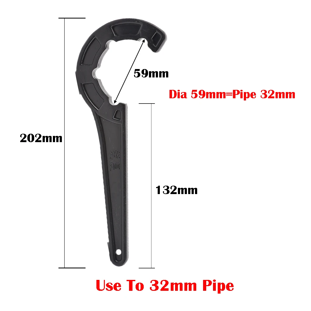 

20/25/32/40/50/63mm PE Pipe Fast Connecting Fittings Wrench PVC Tube Valve Lock Nut Special Wrench Irrigation Tubing Repair Tool