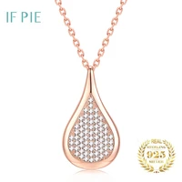 if pie water drop zirconia womens necklace simple and elegant female accessories gift aromatic diffuser jewelry 2022 trendy
