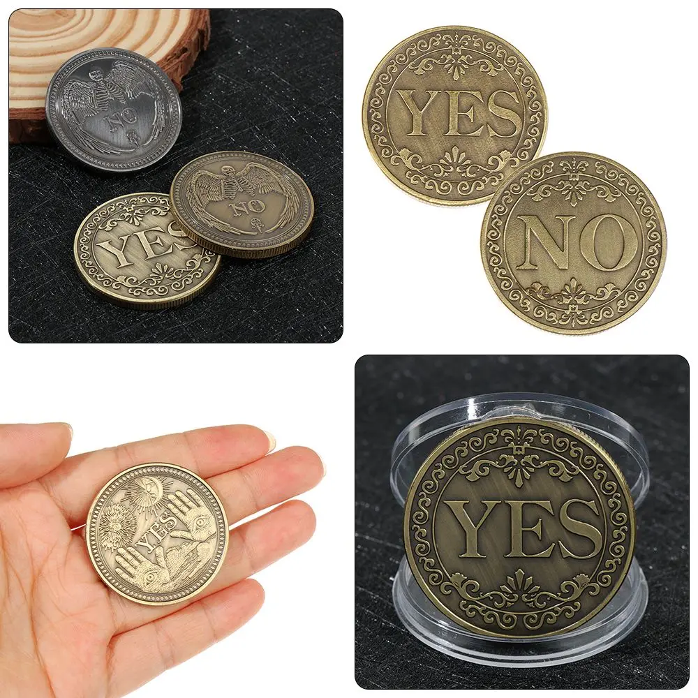

1PC Bronze Yes No Commemorative Coin Souvenir Challenge Collectible Coins Collection Art Craft Gifts Drop Shipping