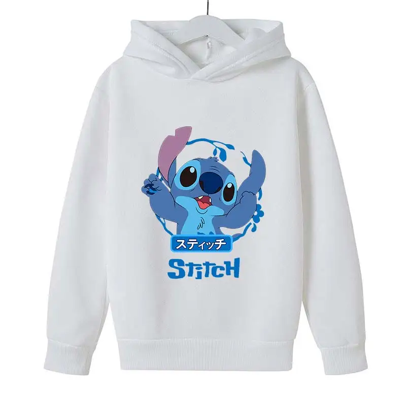 

Children Lovely Stitch Disney Cartoon Hoodies Boys Girls Cotton Sweatshirt Kids Tops Baby Kids Pullovers 4-14 Years teen Clothes