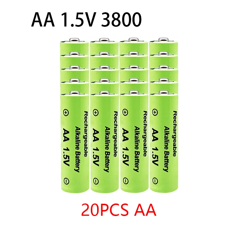 

1,5 в AA AAA батарея 3800 мАч перезаряжаемая батарея Ni-MH 1,5 в AA батарея для часов мышей компьютеров игрушек и т. д. Бесплатная доставка