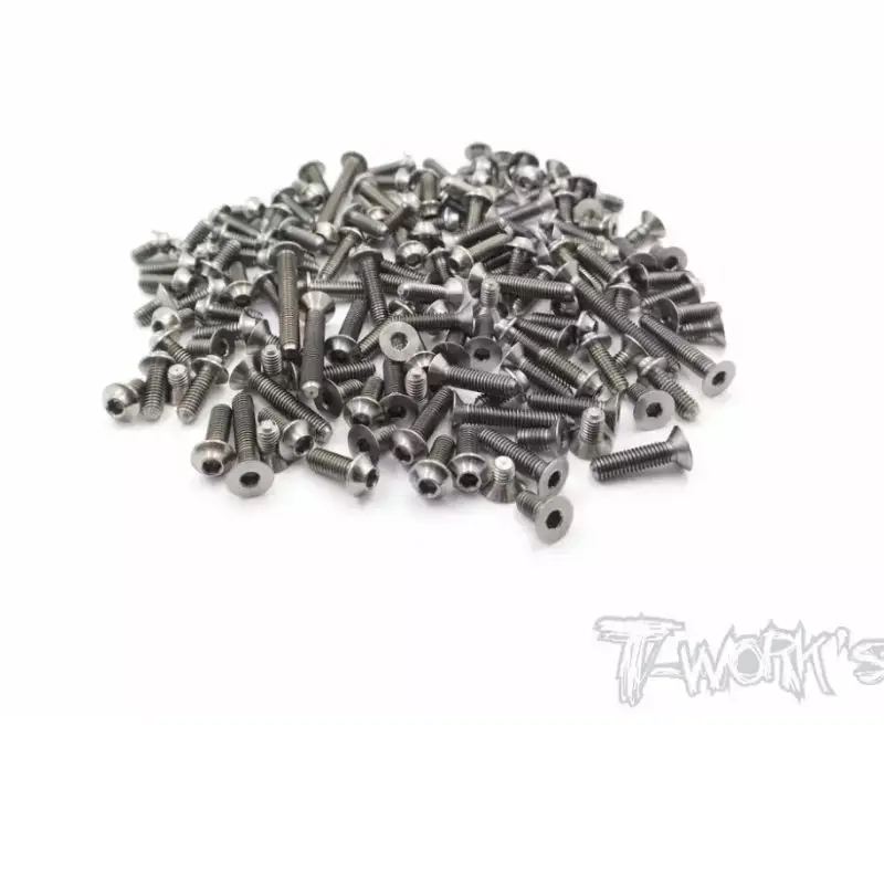 Original T works TSSU-SRX8GTTQ 64 Titanium Screw set ( UFO Head ) 220pcs.( For Serpent SRX8GTTQ ) Professional Rc part
