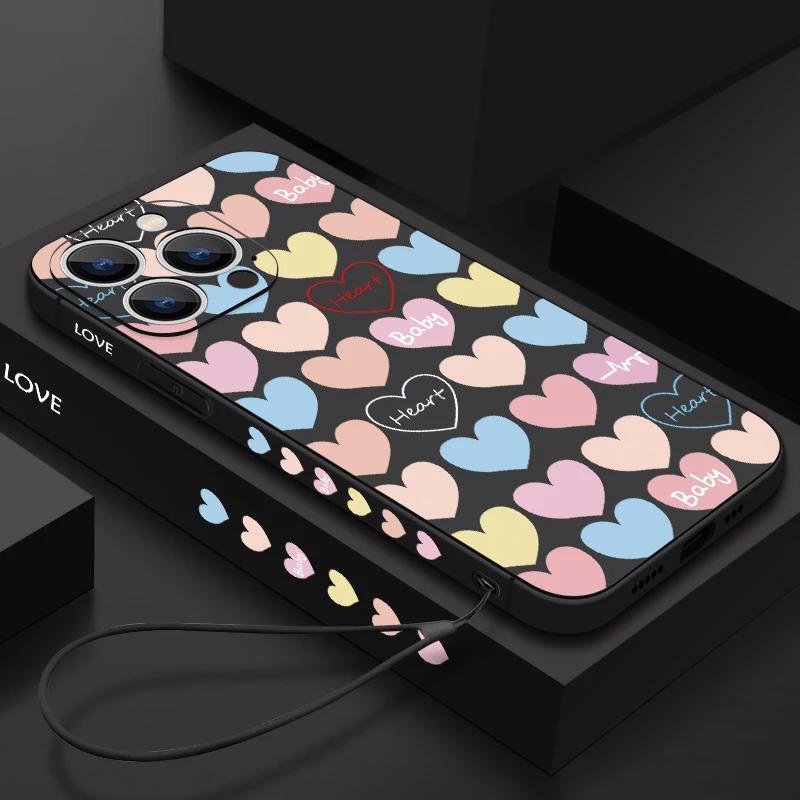 Силиконовый чехол для iPhone 15 Pro Max 11 12 13 14 16 XR XS SE 2022