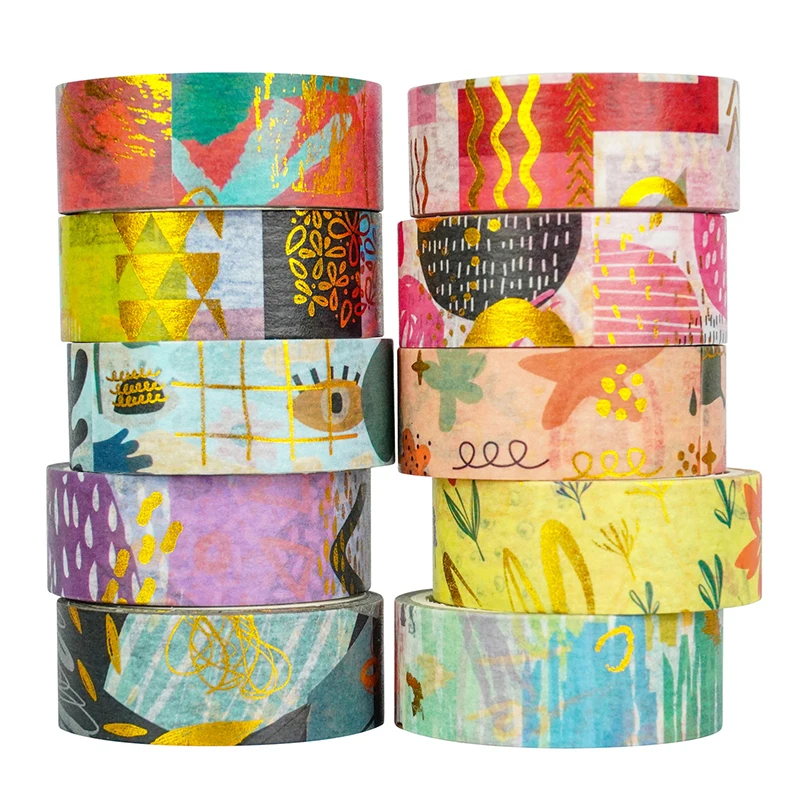 

YOUQIWJ Геометрический набор washi tape 10 шт