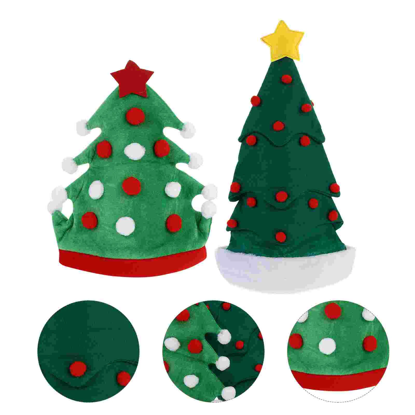 

Christmas Hat Elf Santa Party Hats Cap Headwear Headpiece Funny Decoration Felt Set New Year Custom Claus Supplieskids Greentree