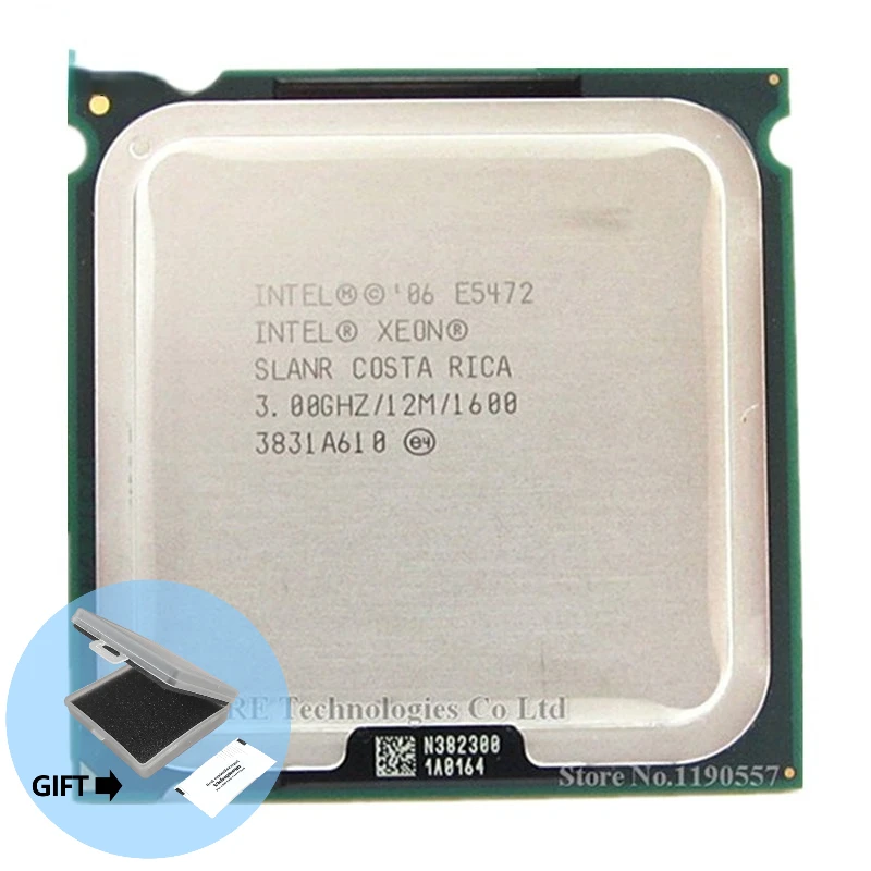 

Процессор lntel Xeon E5472 3,0 ГГц/12 МБ/1600 МГц/ЦП аналогичен ЦПУ LGA775 Core 2 Quad Q9550, работает на материнской плате LGA775, адаптер не нужен