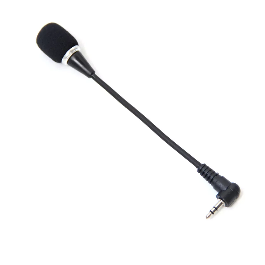 

Microphone Mini 3.5mm Jack Flexible Capacitance Microphone Mic for Mobile Phone PC Laptop Notebook Black