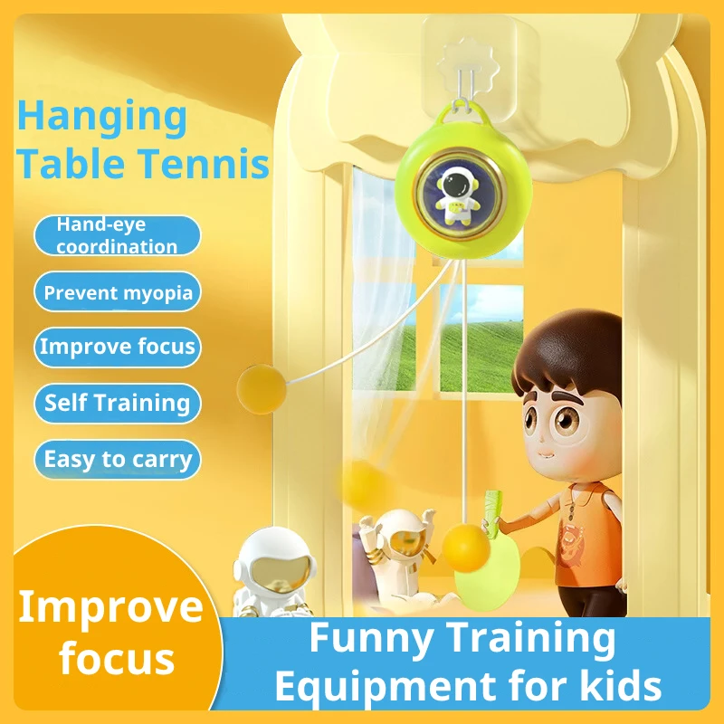 

Hanging Table Tennis Trainer Self Training Practice Equipment Portable Hanging Table Tennis Exerciser Gift for kids