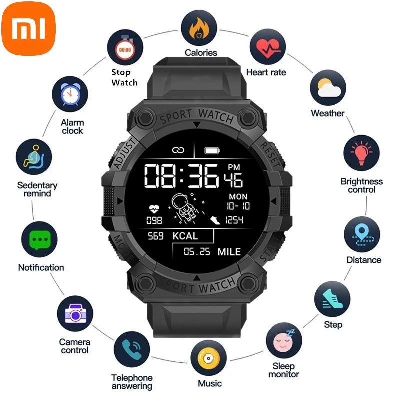 

New Xiaomi Smart Watches Men Women Bluetooth Smartwatch Touch Smart Bracelet Fitness Bracelet Connected Watches for IOS Android