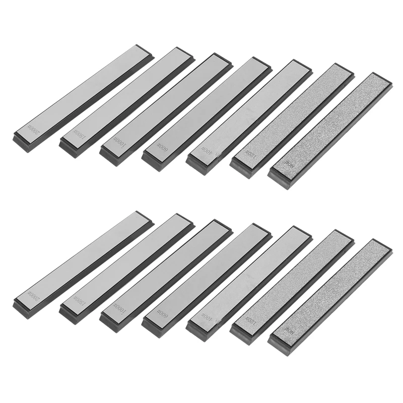 

80-200 зерна Алмазная заточка угловая шлифовальная точилка профессиональный точильный инструмент брусок 14 упаковок
