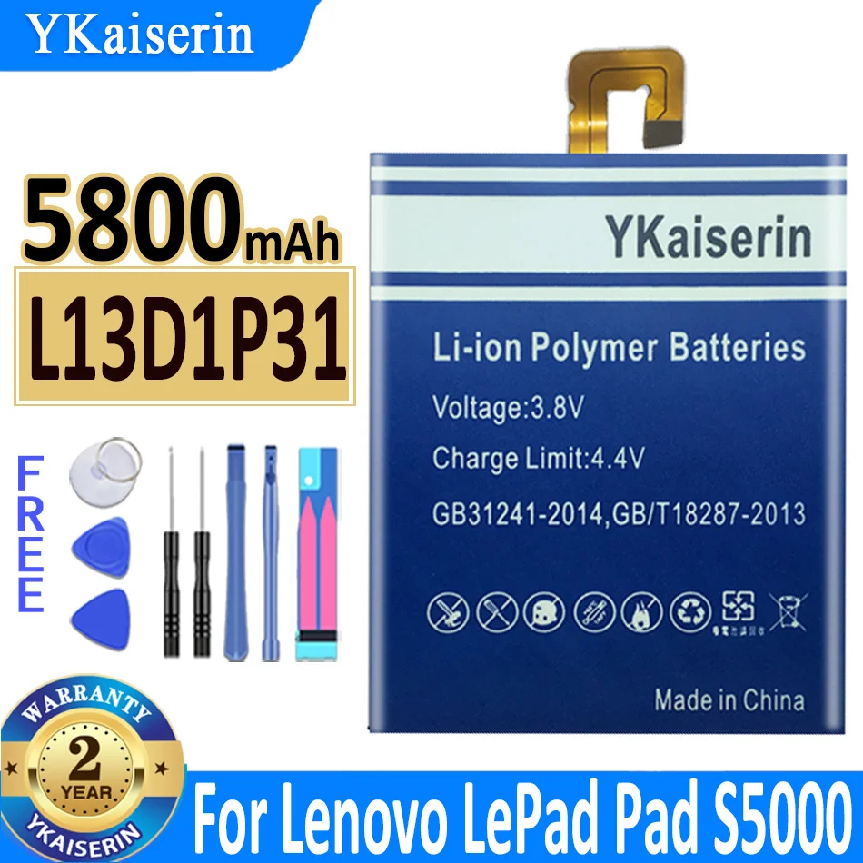 

YKaiserin L13D1P31 Battery For Lenovo Pad A3500 S5000 S5000-H Tab3 Tab 3 7 TB3 710i 710F Tab 2 Tab2 A7 A7-30 A7-10F A7-20F