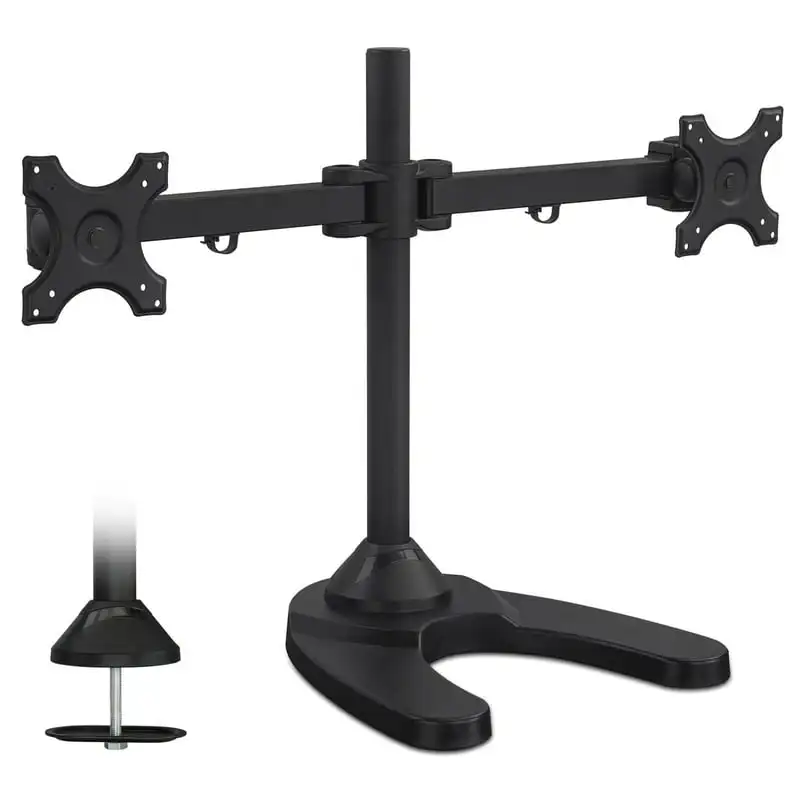 

Dual Monitor Desk Stand| Fits 17"-27" Computer Screens | Articulating Arms
